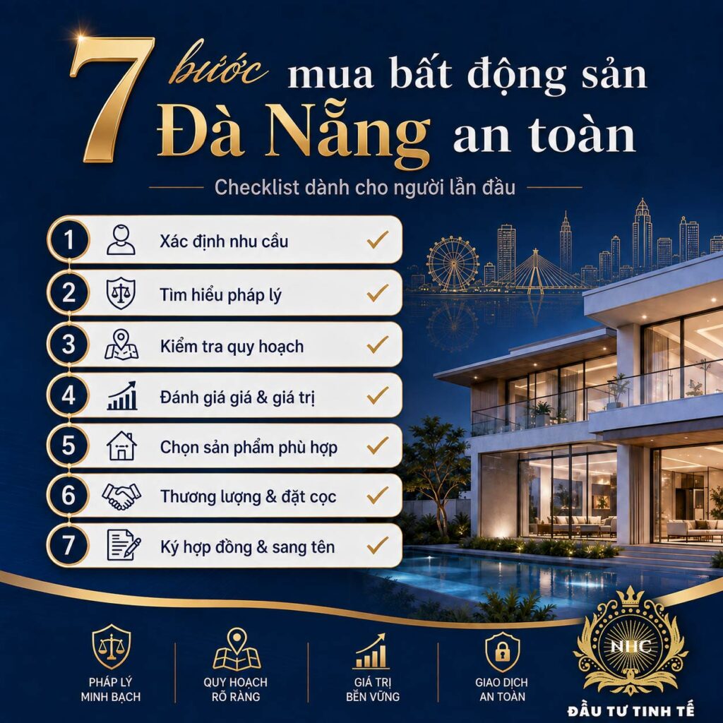 7 bước mua bất động sản Đà Nẵng an toàn cho người lần đầu