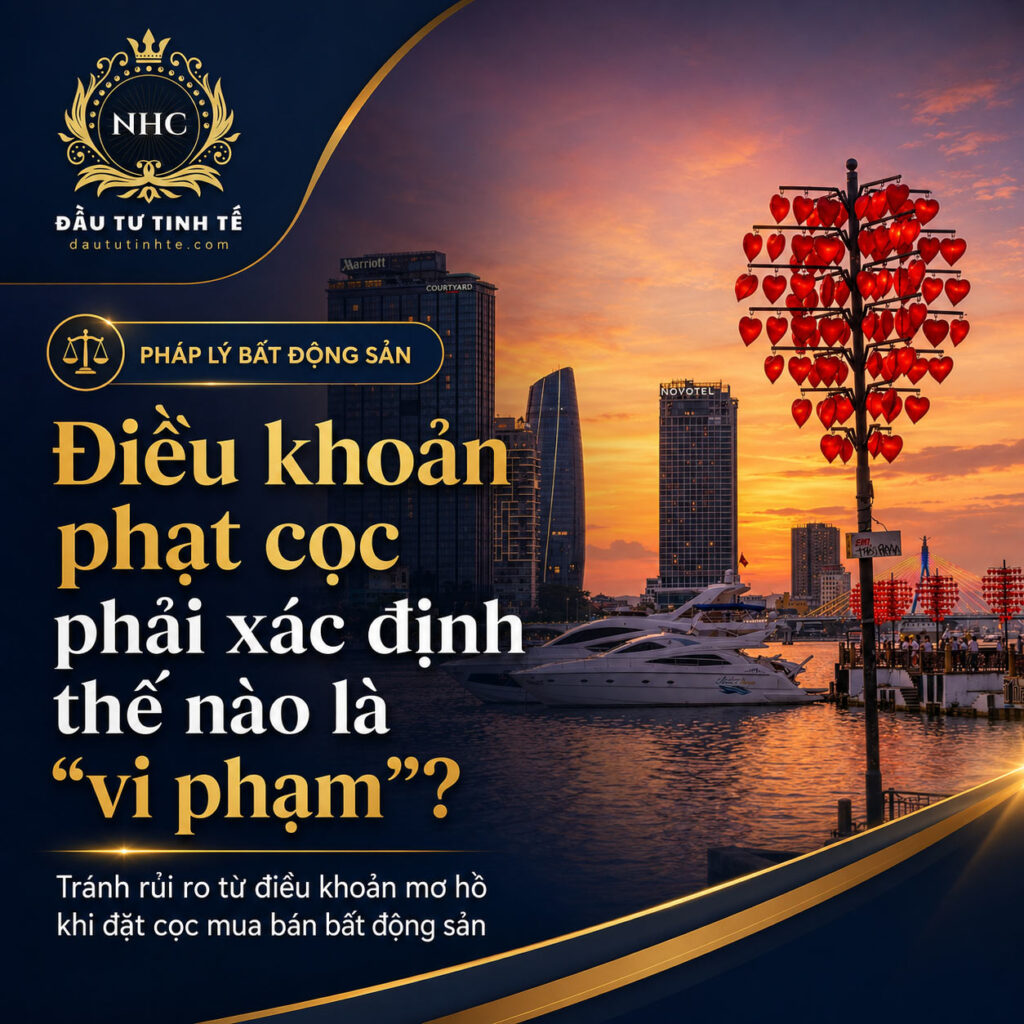 Điều khoản phạt cọc bđs phải xác định vi phạm