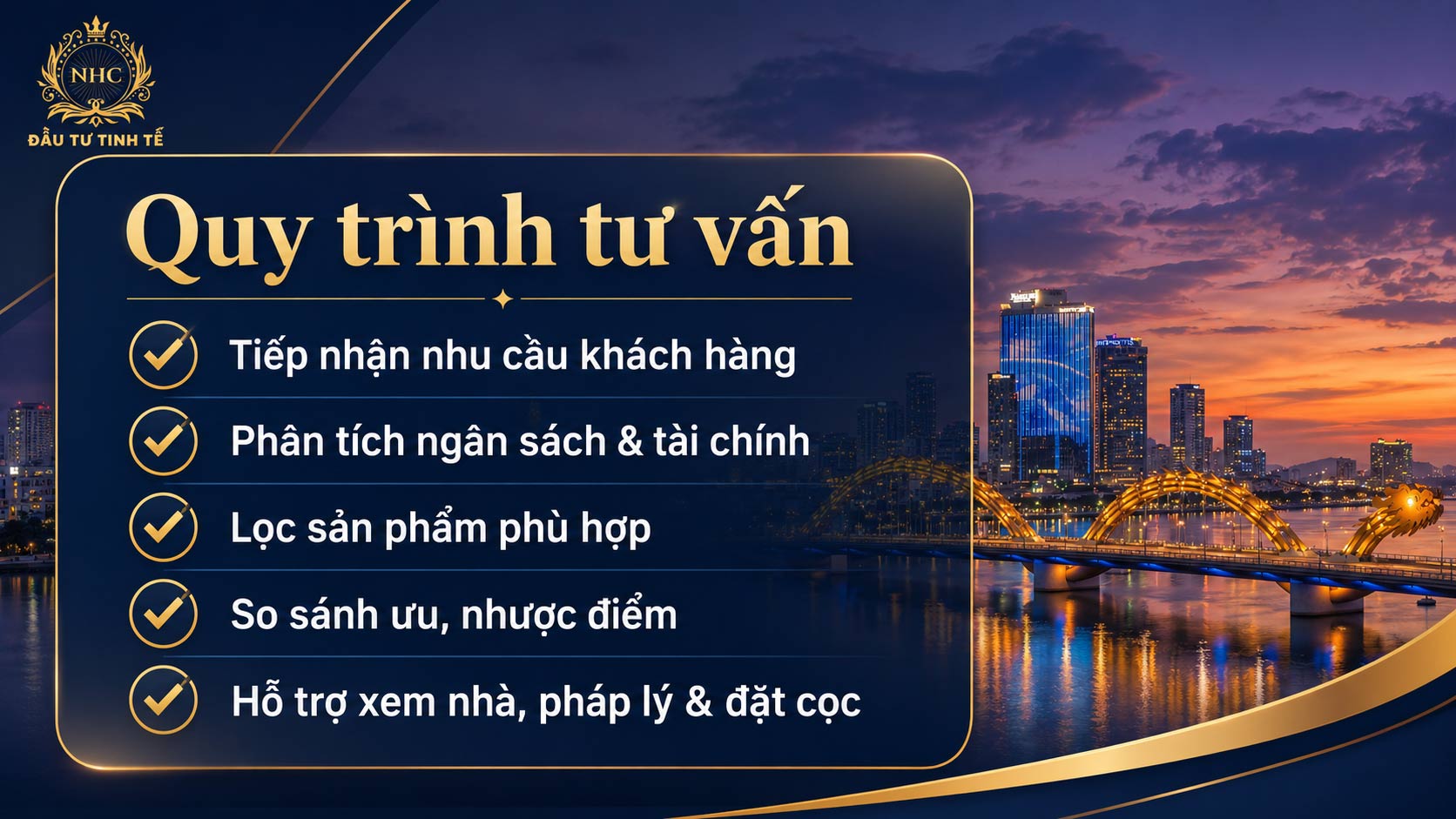 quy trình tư vấn bđs đà nẵng - đầu tư tinh tế