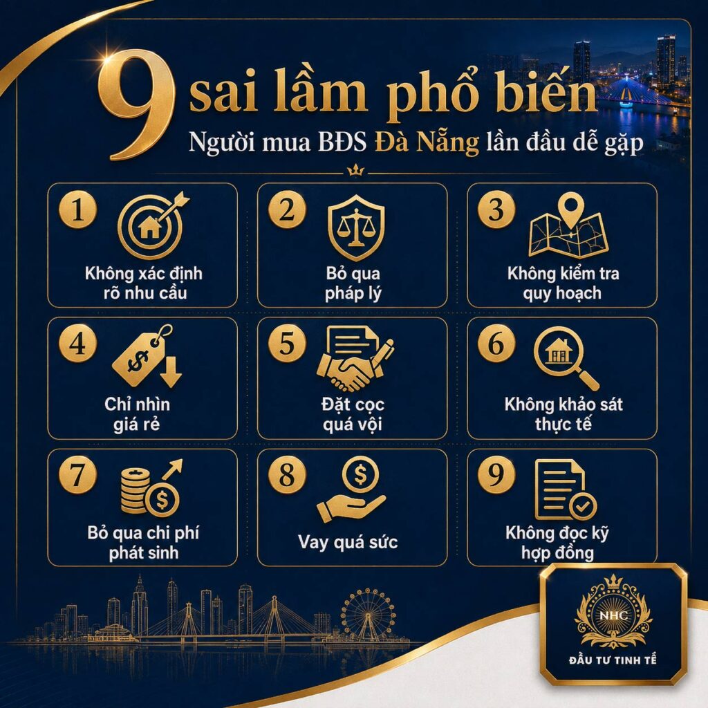 9 sai lầm khi mua bất động sản Đà Nẵng người mua lần đầu dễ gặp