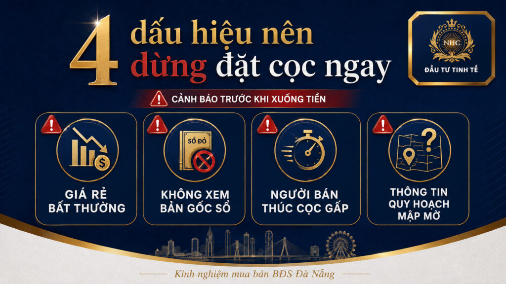 4 dấu hiệu nên dừng lại trước khi đặt cọc